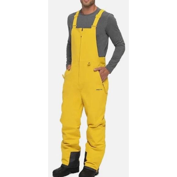 ARCTIX Men's Essential Insulated Bib Overalls Bamboo Yellow 4x-large 52-54w 30l - Picture 1 of 5